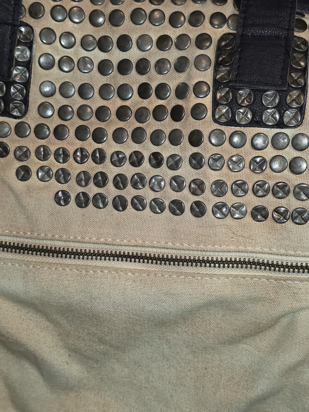 Free People Studded Expandable Tote Bag — NWT - Picture 2 of 12